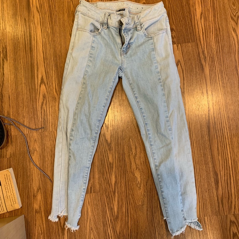 American Eagle two toned jeans